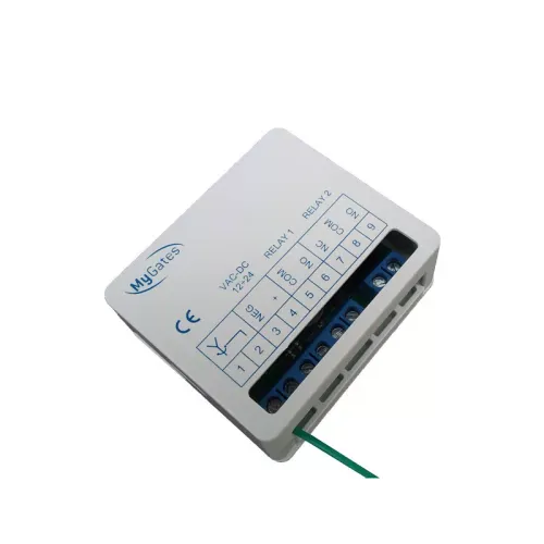 MyGates - ALUTECH Vevő, 2 csatornás 868 Mhz előlappal és hátlappal